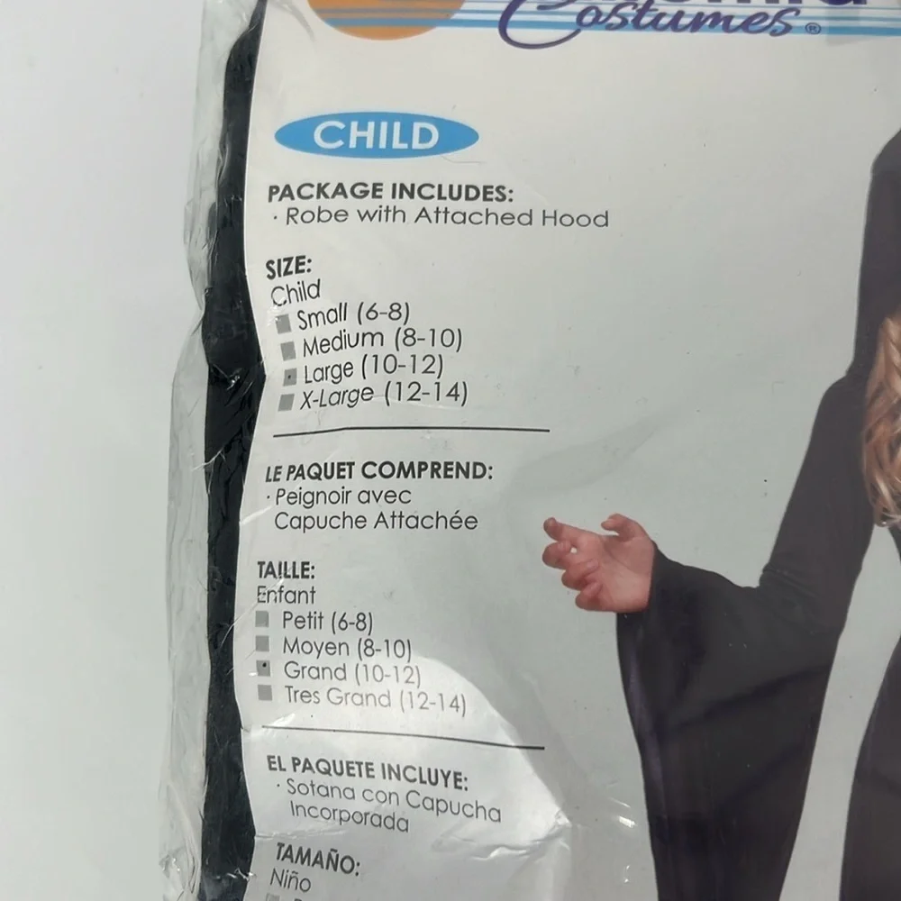 California costumes NWT girls large hooded robe